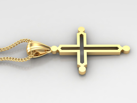 Cross Pendant Jesus Christ 4CP0036 3D 프린트 모델