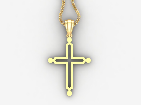 Cross Pendant Jesus Christ 4CP0036 3D 프린트 모델