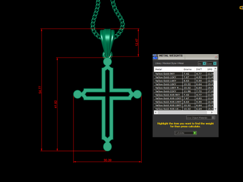 Cross Pendant Jesus Christ 4CP0036 3D 프린트 모델