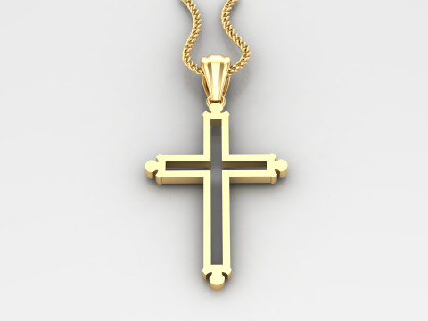 Cross Pendant Jesus Christ 4CP0039 Modelo de Impressão 3D
