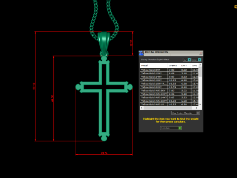 Cross Pendant Jesus Christ 4CP0039 Modelo de Impressão 3D