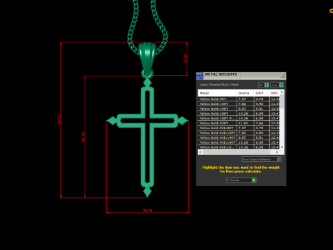 Cross Pendant Jesus Christ 4CP0040 3D-Druckmodell