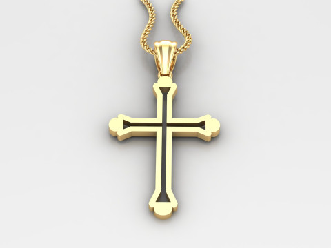 Cross Pendant Jesus Christ 4CP0041 3D प्रिंट मॉडल