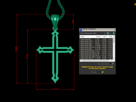 Cross Pendant Jesus Christ 4CP0043 3Dプリントモデル
