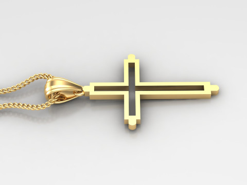 Cross Pendant Jesus Christ 4CP0044 Modelo de Impressão 3D