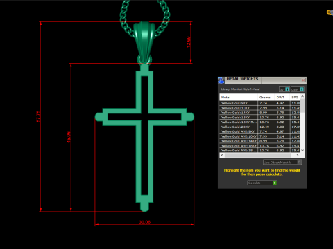 Cross Pendant Jesus Christ 4CP0044 Modelo de Impressão 3D
