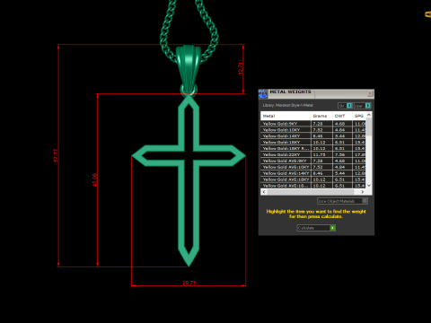 Cross Pendant Jesus Christ 4CP0048 3D Print Model