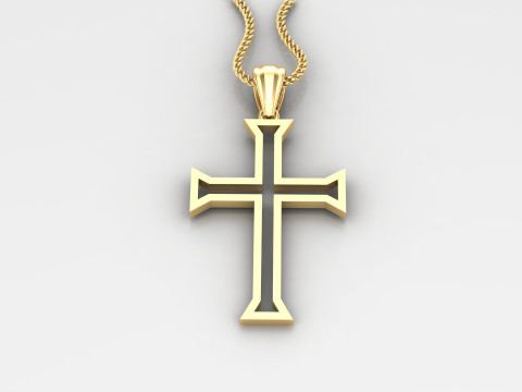 Cross Pendant Jesus Christ 4CP0049 3D Принт Модель