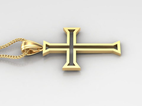 Cross Pendant Jesus Christ 4CP0049 3D Принт Модель