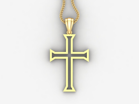 Cross Pendant Jesus Christ 4CP0049 3D Принт Модель