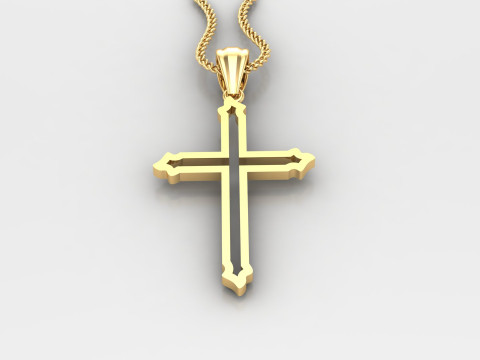 Cross Pendant Jesus Christ 4CP0051 3D Принт Модель