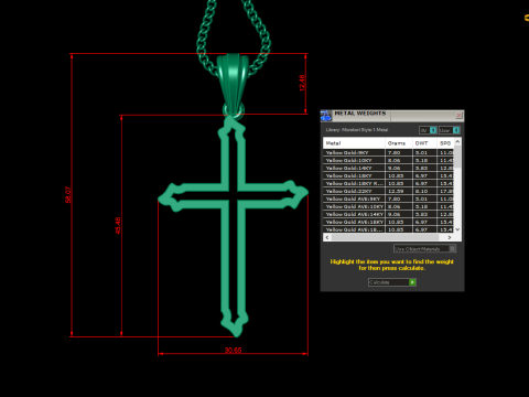 Cross Pendant Jesus Christ 4CP0051 3D Принт Модель