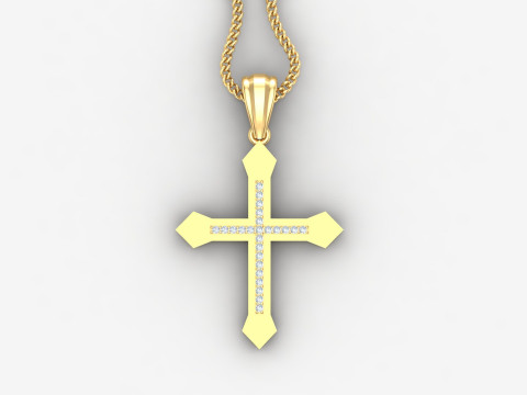 Cross Pendant Jesus Christ 4CP0057 3D 프린트 모델