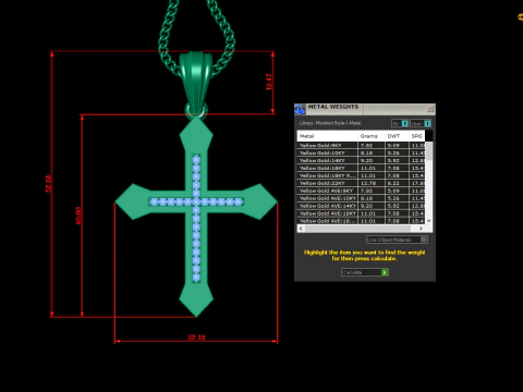 Cross Pendant Jesus Christ 4CP0057 3D Print Model