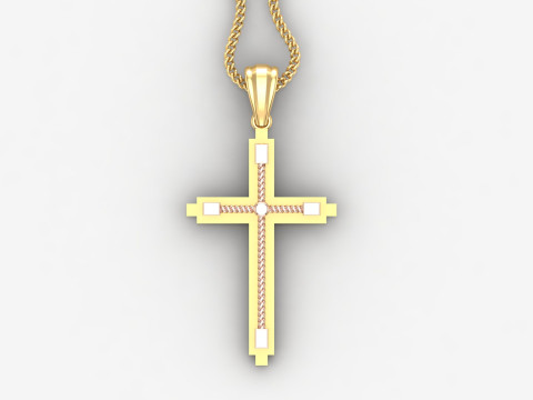 Cross Pendant Jesus Christ 4CP0064 Modelo de Impressão 3D