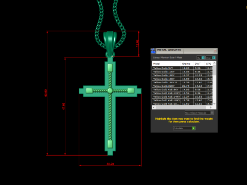 Cross Pendant Jesus Christ 4CP0064 Modelo de Impressão 3D