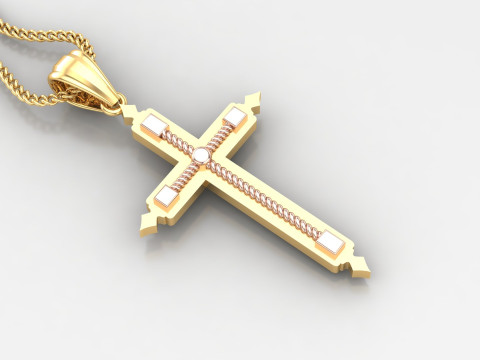 Cross Pendant Jesus Christ 4CP0065 3D 打印模型