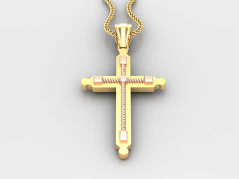 Cross Pendant Jesus Christ 4CP0066 3D Принт Модель