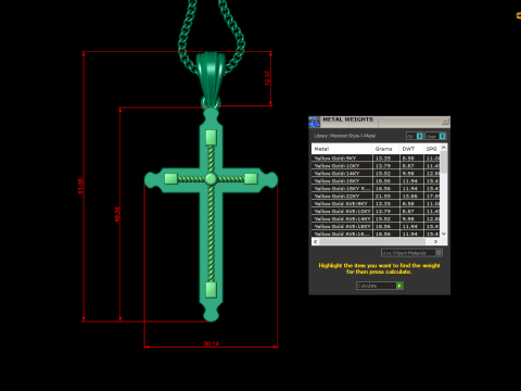 Cross Pendant Jesus Christ 4CP0066 3D Принт Модель