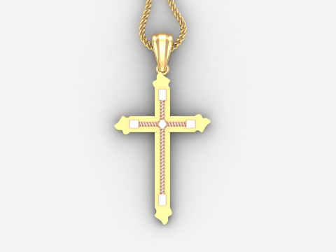 Cross Pendant Jesus Christ 4CP0067 3D-printmodel
