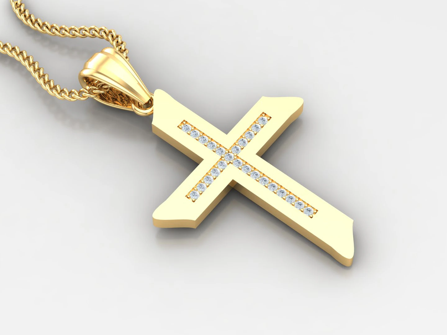 Cross Pendant Jesus Christ 4CP0068 3D Print Model .c4d .max .obj .3ds .fbx .stl .blend 