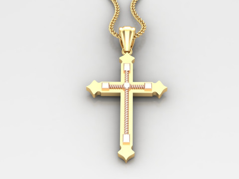 Cross Pendant Jesus Christ 4CP0073 3D Принт Модель