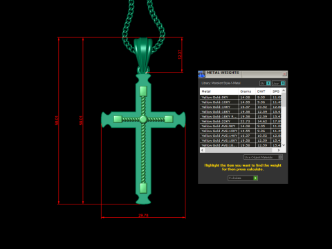 Cross Pendant Jesus Christ 4CP0075 3D Принт Модель