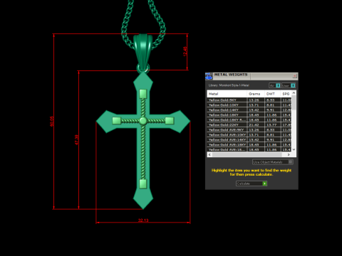 Cross Pendant Jesus Christ 4CP0076 3D Принт Модель