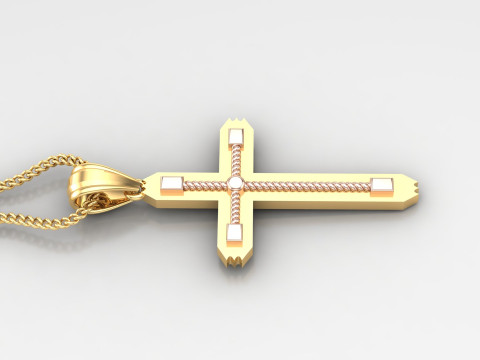 Cross Pendant Jesus Christ 4CP0081 3D Baskı Modeli