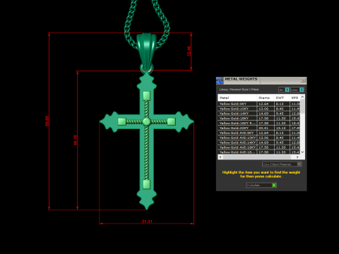 Cross Pendant Jesus Christ 4CP0083 3D Принт Модель