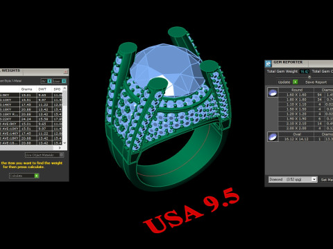 Luxury Mens Ring 3D Print Model