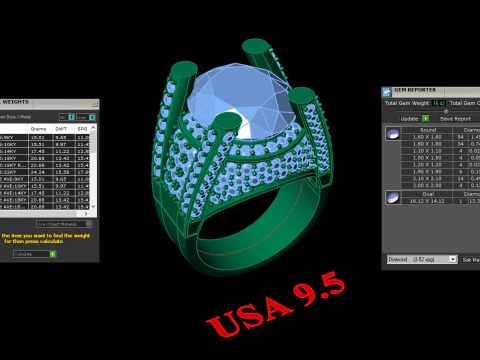 Luxury Mens Ring 3D Print Model