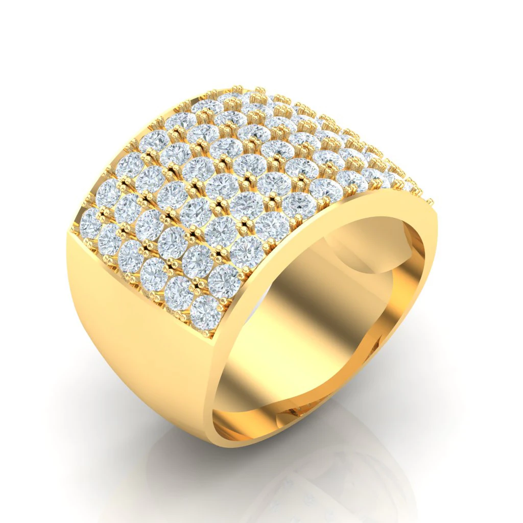 Luxury Mens Ring 3D Print Model .c4d .max .obj .3ds .fbx .stl .blend 