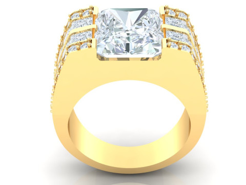 Luxury Mens Ring 3D Принт Модель