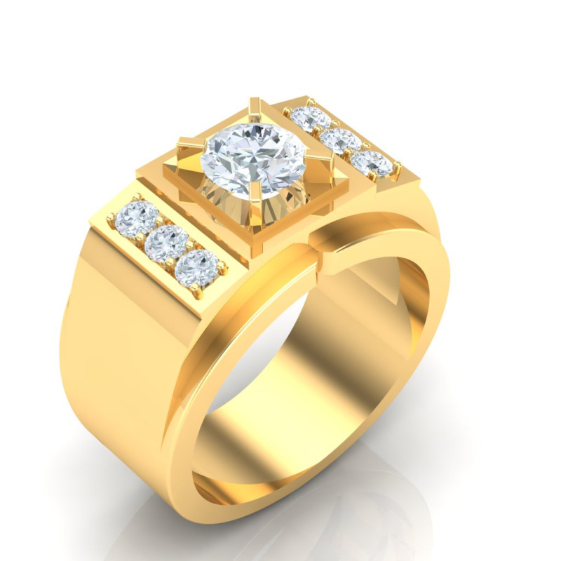 Luxury Mens Ring 3D Принт Модель .c4d .max .obj .3ds .fbx .stl .blend
