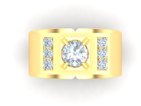 Luxury Mens Ring 3D Принт Модель