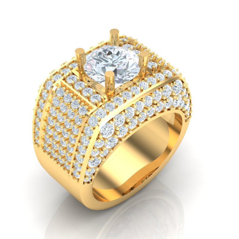 Luxury Mens Ring 3D printmodel .c4d .max .obj .3ds .fbx .stl .blend