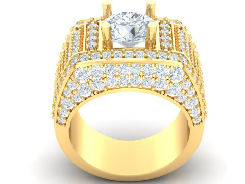 Luxury Mens Ring 3D printmodel