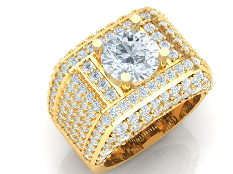 Luxury Mens Ring 3D printmodel