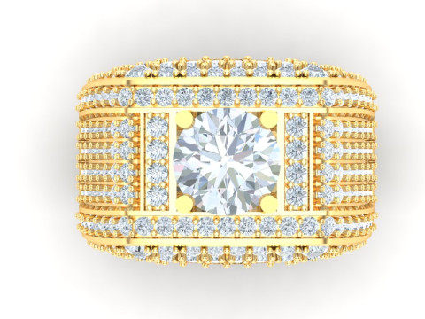 Luxury Mens Ring 3D printmodel
