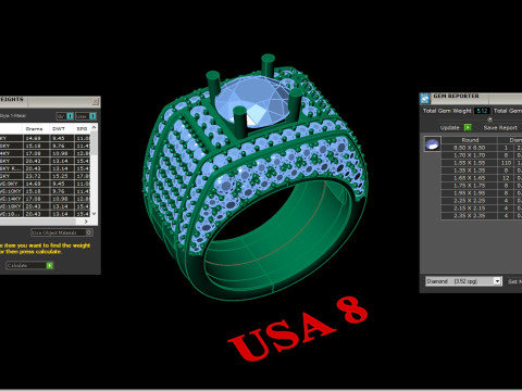 Luxury Mens Ring 3D printmodel