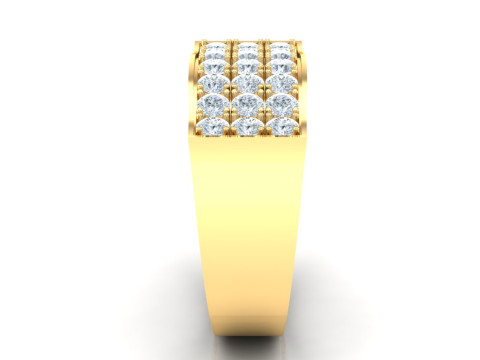 Luxury Mens Ring 3D Druckmodell