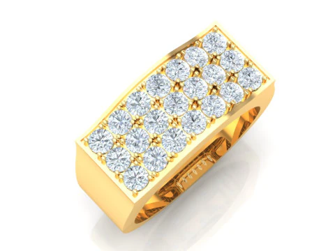 Luxury Mens Ring 3D Print Model