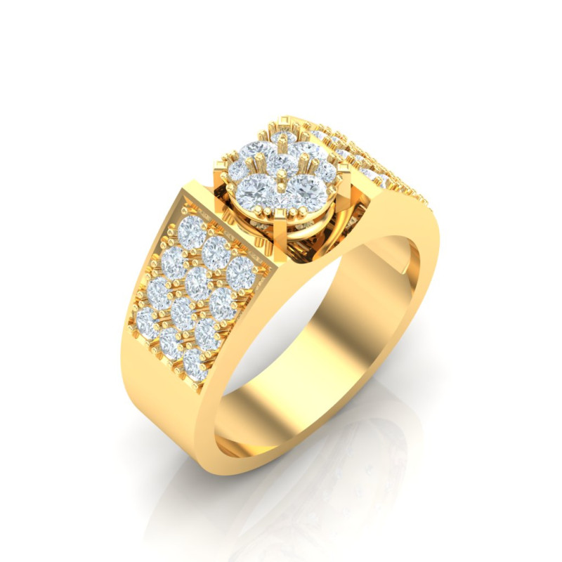 Luxury Mens Ring 3D 打印模型 .c4d .max .obj .3ds .fbx .stl .blend 