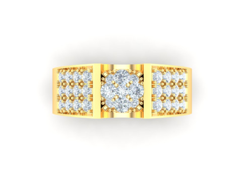 Luxury Mens Ring 3D 打印模型