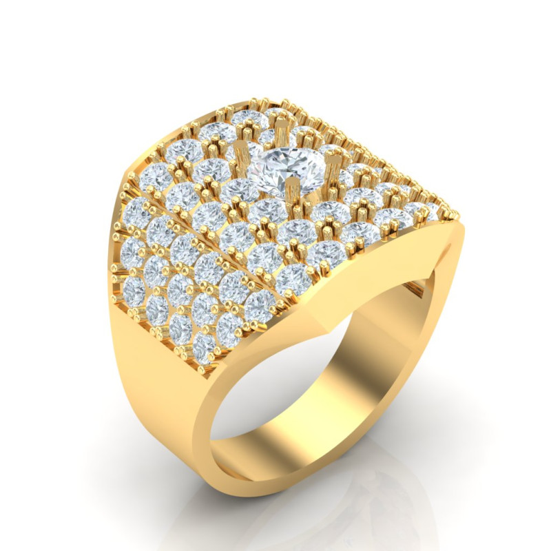 Luxury Mens Ring Model Cetak 3D .c4d .max .obj .3ds .fbx .stl .blend