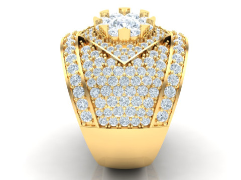 Luxury Mens Ring 3D Print Model