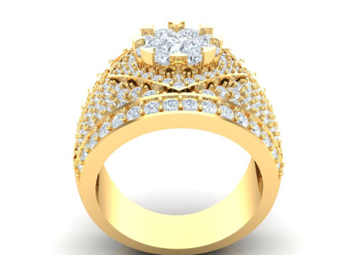 Luxury Mens Ring 3D Print Model