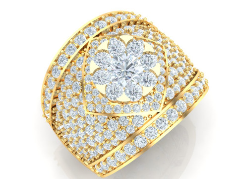 Luxury Mens Ring 3D Print Model