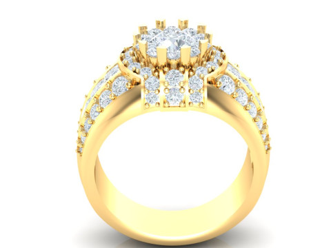 Luxury Mens Ring 3D 打印模型